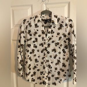 Ann Taylor petite xxsp Floral pattern blouse